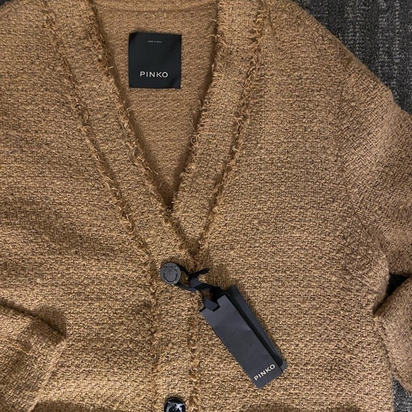 NWT Pinko Ancasti Tweed Boucle Overcoat in Italian size 40 (US S/4) - Picture 13 of 16